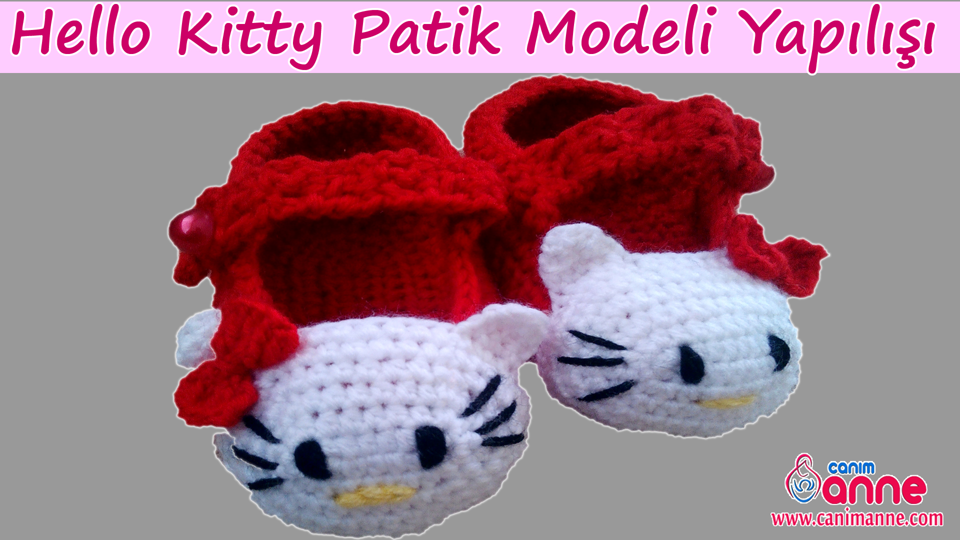 Hello Kitty Bebek Patik Modeli Yapımı
