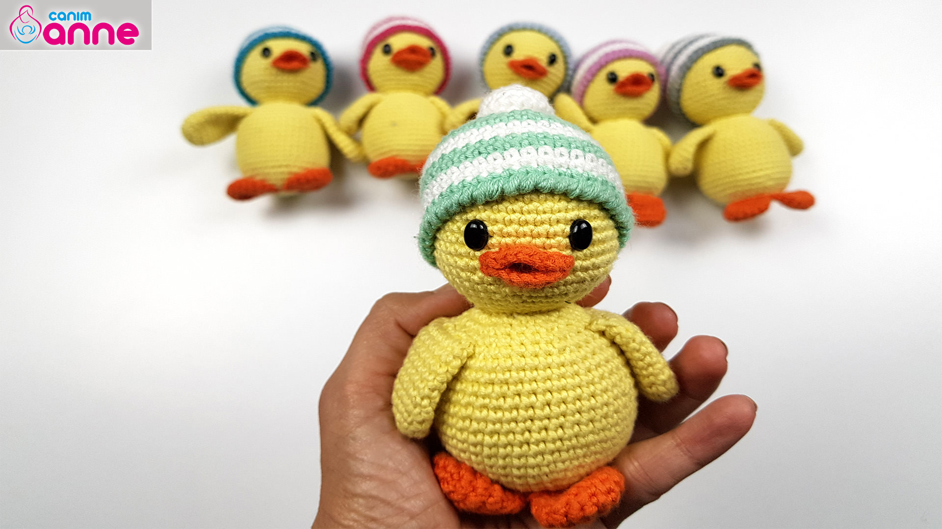 Örgü oyuncak ördek yapılışı, Amigurumi free pattern duck