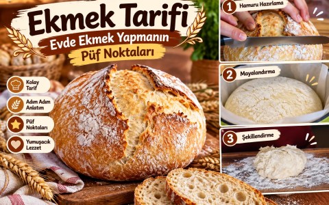Ekmek Tarifi: Evde Ekmek Yapmanın Püf Noktaları