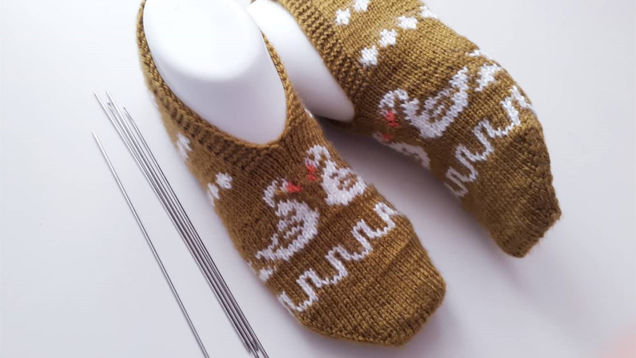 Kuğulu beş şiş patik yapılışı Canım Anne