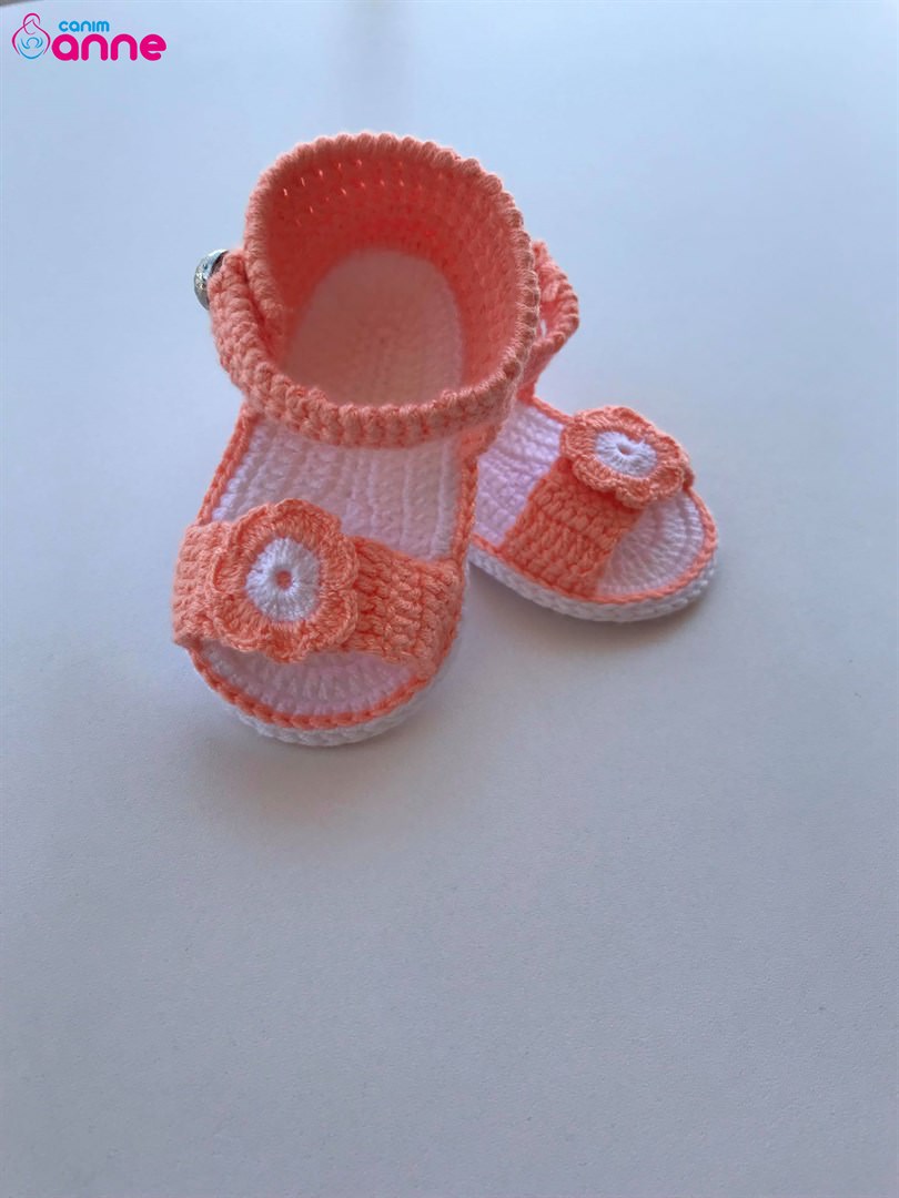 Örgü bebek sandalet yapımı