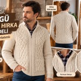 Fermuarlı Erkek Örgü Hırka Modeli Yapılışı: 42 Beden Anlatımlı Tarif