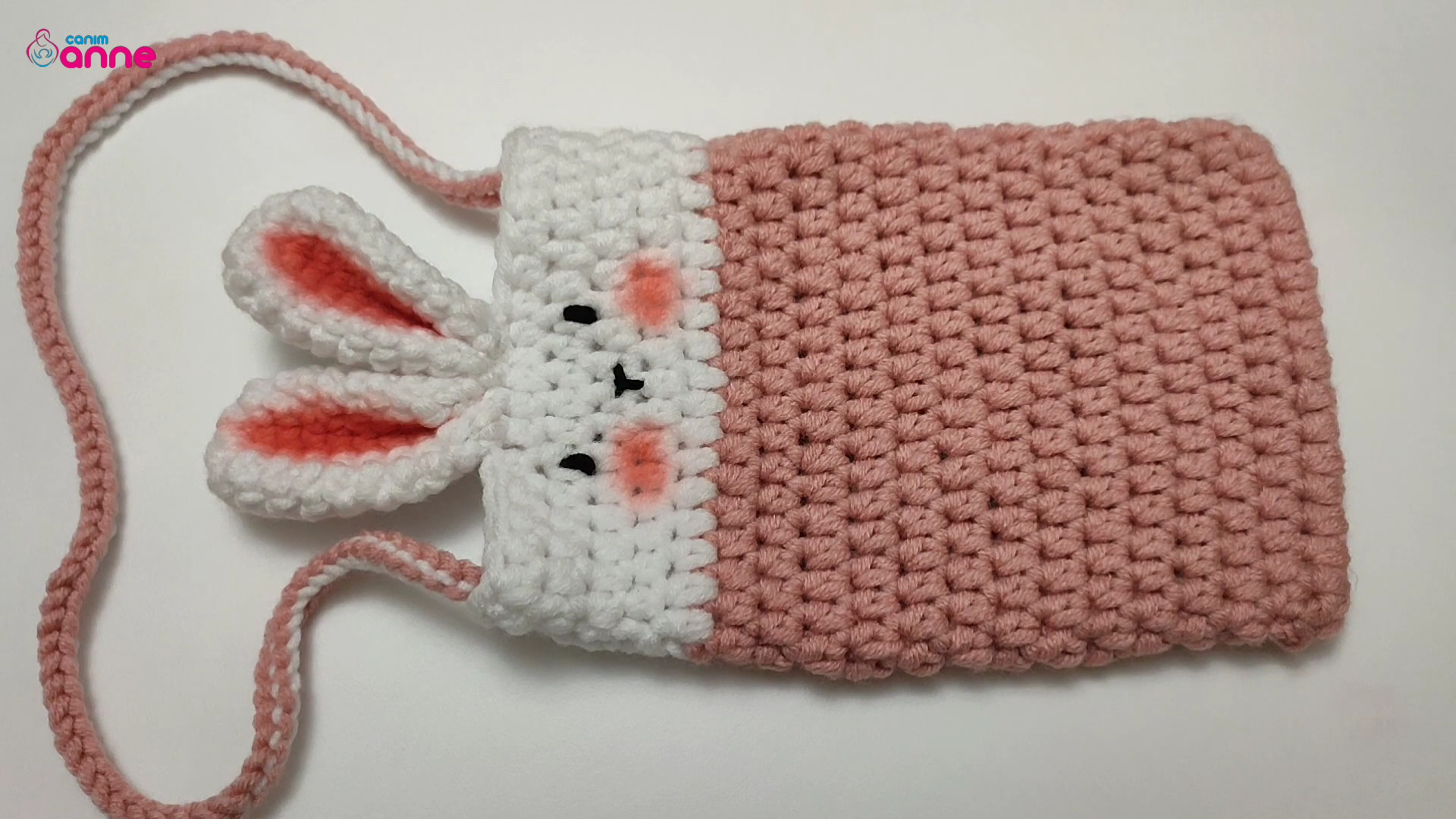Örgü tavşanlı çanta modeli yapımı