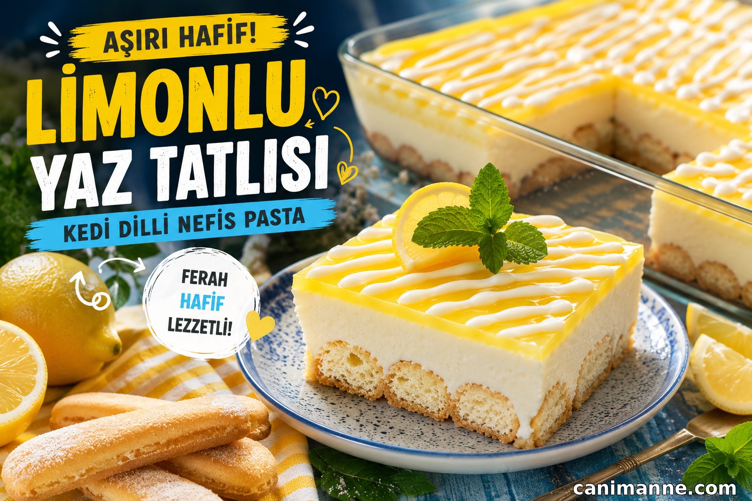 Asiri Hafif Limonlu Yaz Tatlisi Tarifi