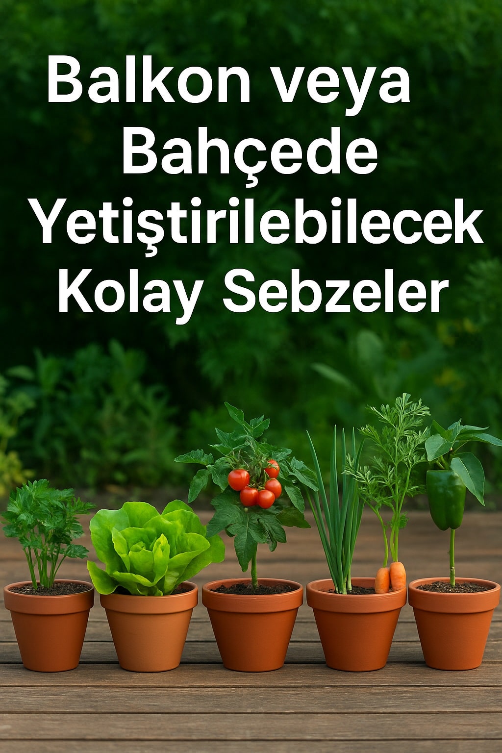 Balkon veya Bahcede Yetistirilebilecek Kolay Sebzeler